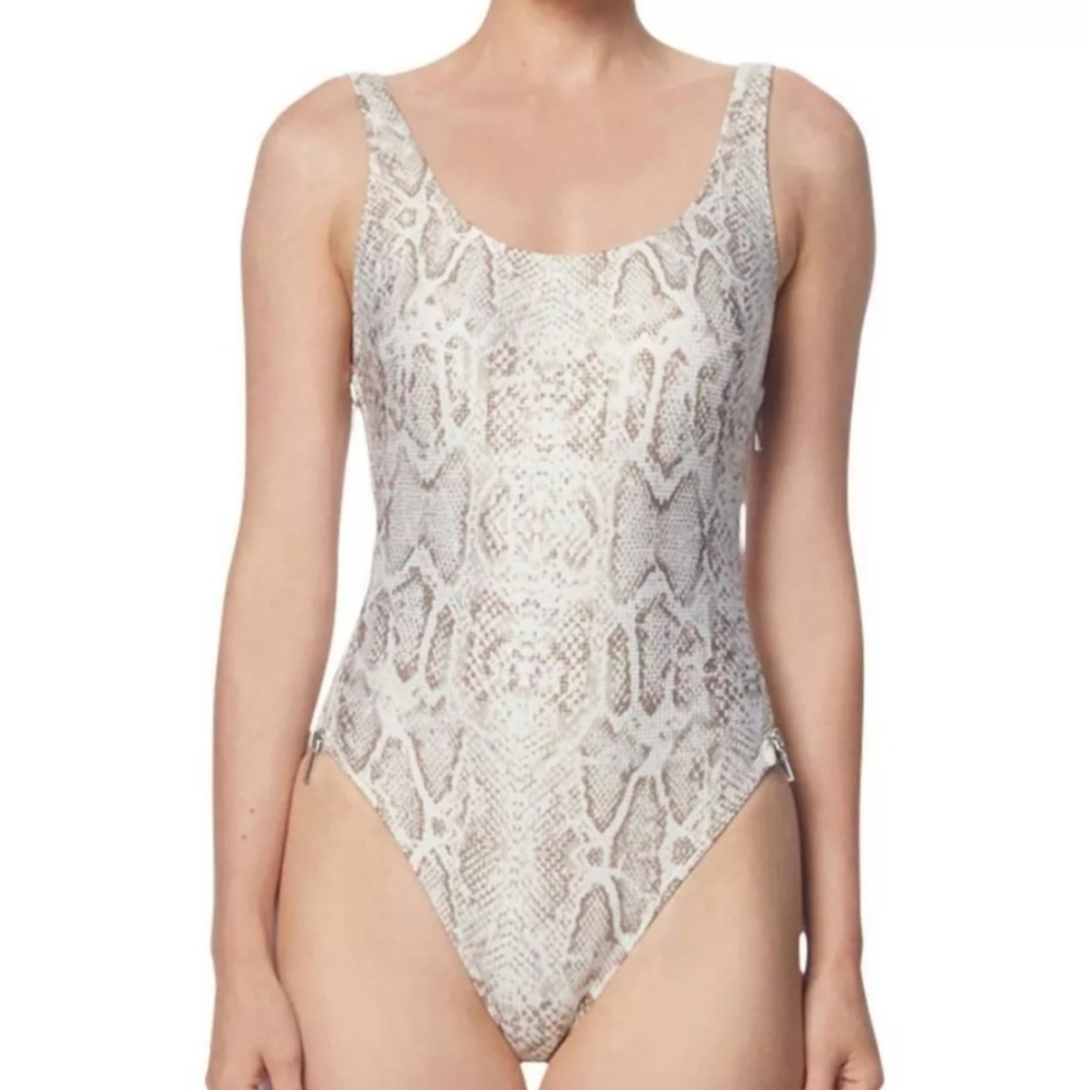 Carmen Marc Valvo Women's Classic‎ Zipper One Piece Swimsuit Size 10